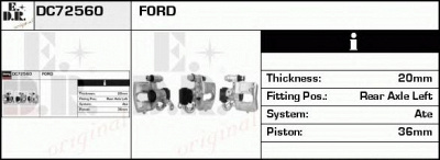 EDR dc72560 -  Тормозной суппорт