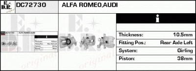 EDR dc72730 -  Тормозной суппорт