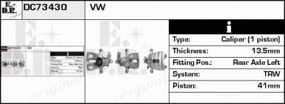 EDR dc73430 -  Тормозной суппорт