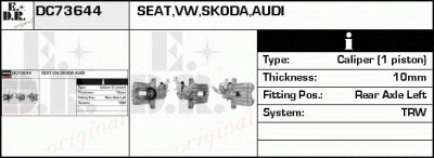 EDR dc73644 -  Тормозной суппорт