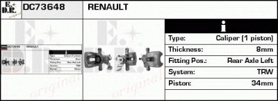 EDR dc73648 -  Тормозной суппорт