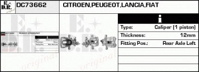 EDR dc73662 -  Тормозной суппорт