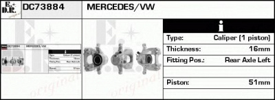 EDR dc73884 -  Тормозной суппорт