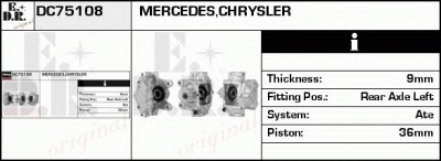 EDR dc75108 - Тормозной суппорт