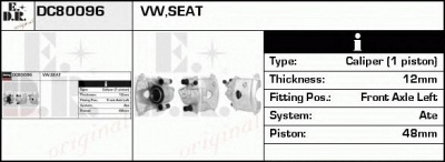 EDR dc80096 - Тормозной суппорт