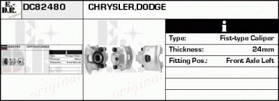 EDR dc82480 - Тормозной суппорт