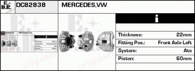 EDR dc82838 -  Тормозной суппорт