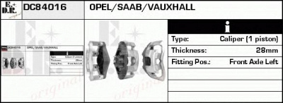 EDR dc84016 - Тормозной суппорт