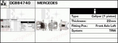 EDR dc884740 - Тормозной суппорт
