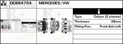 EDR dc884754 - Тормозной суппорт