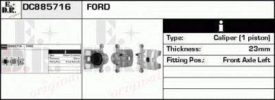 EDR dc885716 -  Тормозной суппорт