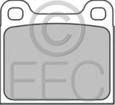 EEC brp0121 -  Комплект тормозных колодок, дисковый тормоз