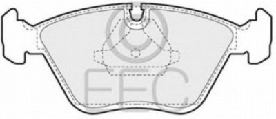 EEC brp0596 -  Комплект тормозных колодок, дисковый тормоз