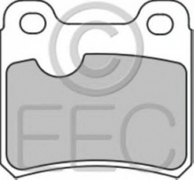 EEC brp0597 -  Комплект тормозных колодок, дисковый тормоз
