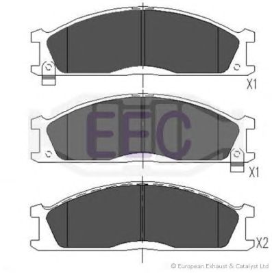 EEC brp0605 -  Комплект тормозных колодок, дисковый тормоз