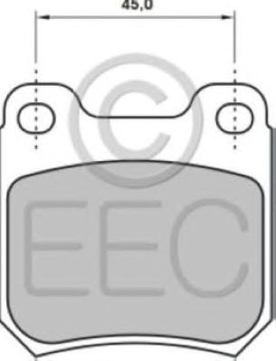 EEC brp0619 -  Комплект тормозных колодок, дисковый тормоз