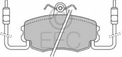 EEC brp0625 -  Комплект тормозных колодок, дисковый тормоз