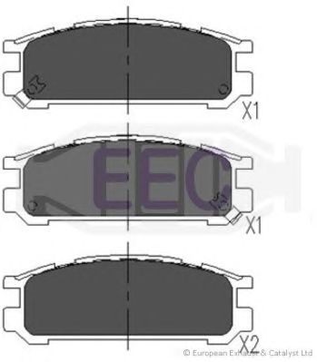 EEC brp0748 -  Комплект тормозных колодок, дисковый тормоз