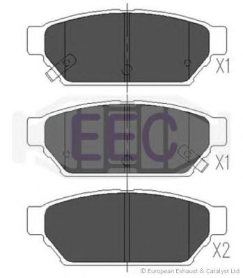 EEC brp0894 -  Комплект тормозных колодок, дисковый тормоз