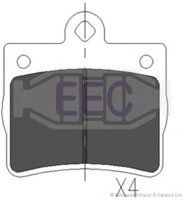 EEC brp0967 -  Комплект тормозных колодок, дисковый тормоз