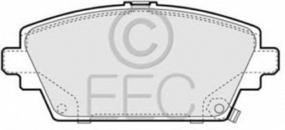EEC brp1043 -  Комплект тормозных колодок, дисковый тормоз