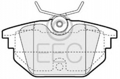 EEC brp1058 -  Комплект тормозных колодок, дисковый тормоз