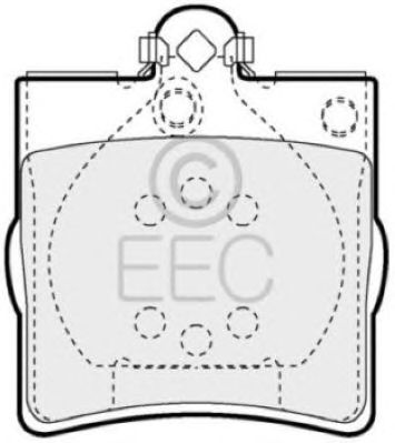 EEC brp1063 -  Комплект тормозных колодок, дисковый тормоз