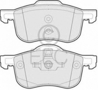 EEC brp1075 -  Комплект тормозных колодок, дисковый тормоз