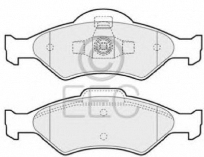 EEC brp1125 -  Комплект тормозных колодок, дисковый тормоз