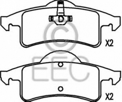 EEC brp1154 -  Комплект тормозных колодок, дисковый тормоз