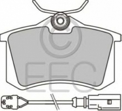 EEC brp1157 -  Комплект тормозных колодок, дисковый тормоз