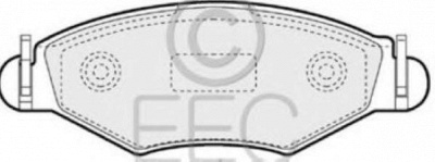 EEC brp1213 -  Комплект тормозных колодок, дисковый тормоз