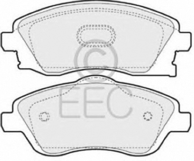 EEC brp1221 -  Комплект тормозных колодок, дисковый тормоз