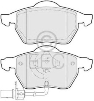 EEC brp1234 -  Комплект тормозных колодок, дисковый тормоз