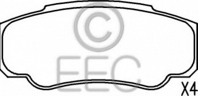 EEC brp1261 -  Комплект тормозных колодок, дисковый тормоз