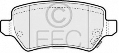 EEC brp1286 -  Комплект тормозных колодок, дисковый тормоз