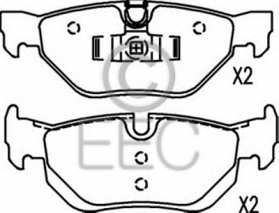 EEC brp1447 -  Комплект тормозных колодок, дисковый тормоз