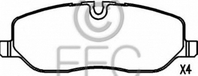 EEC brp1468 -  Комплект тормозных колодок, дисковый тормоз