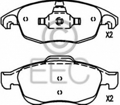 EEC brp1525 -  Комплект тормозных колодок, дисковый тормоз