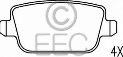 EEC brp1532 -  Комплект тормозных колодок, дисковый тормоз