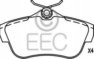 EEC brp1540 -  Комплект тормозных колодок, дисковый тормоз