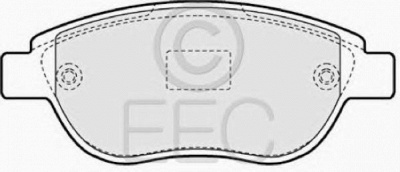 EEC brp1548 -  Комплект тормозных колодок, дисковый тормоз