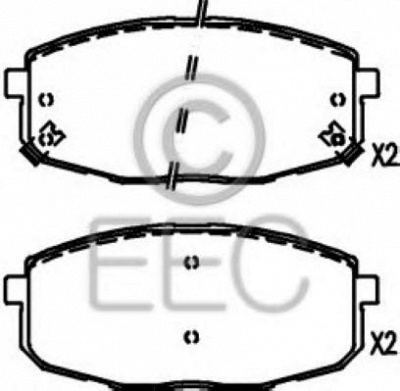 EEC brp1555 -  Комплект тормозных колодок, дисковый тормоз