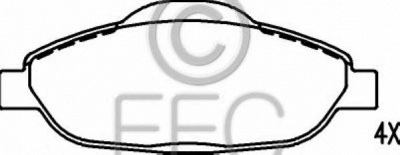 EEC brp1609 -  Комплект тормозных колодок, дисковый тормоз