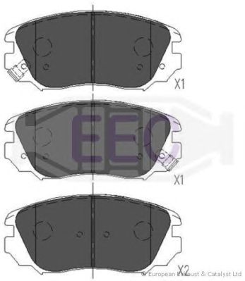 EEC brp1695 -  Комплект тормозных колодок, дисковый тормоз
