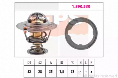 EPS 1880267 -  Термостат, охлаждающая жидкость