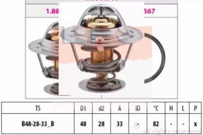 EPS 1880319s -  Термостат, охлаждающая жидкость