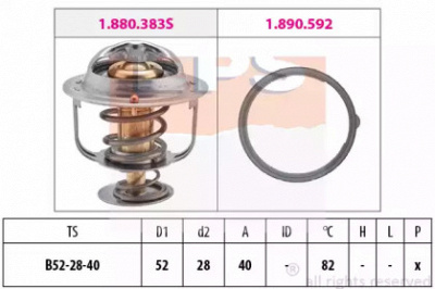 EPS 1880383 -  Термостат, охлаждающая жидкость