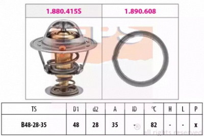 EPS 1880415 -  Термостат, охлаждающая жидкость