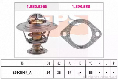 EPS 1880536 -  Термостат, охлаждающая жидкость